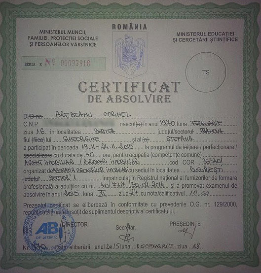 Certificat ABI